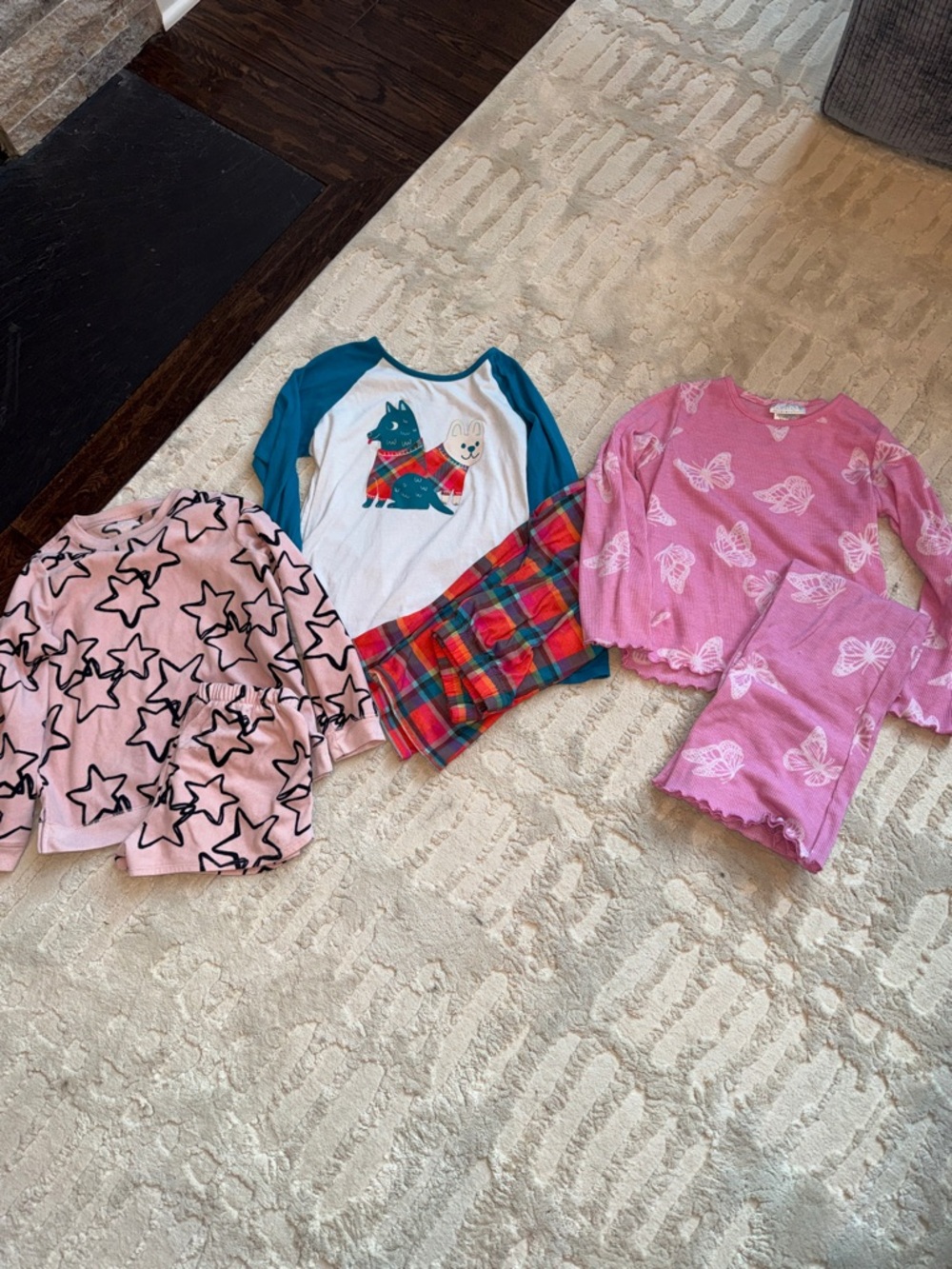 Kids Pink 🦋, ⭐️ and 🐶 Pajama Sets- carters, cat & jack and st eve 10/12